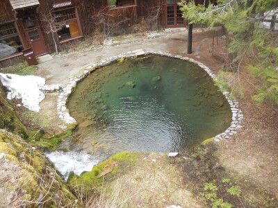 Oregon Caves entrance pond