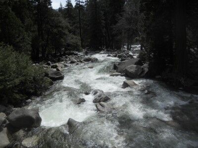Yosemite Creek near base of Lower Yosemite Falls
